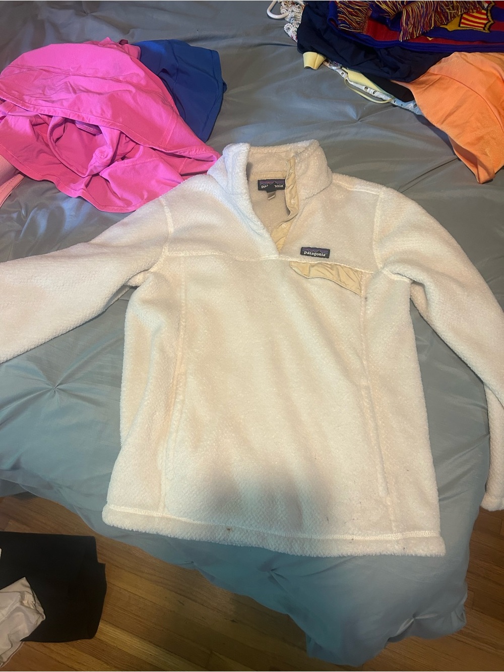 Patagonia Cream Women's Fleece Half-Zip Pullover